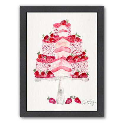 Strawberry Short Cake by Cat Coquillette Framed Print - Americanflat