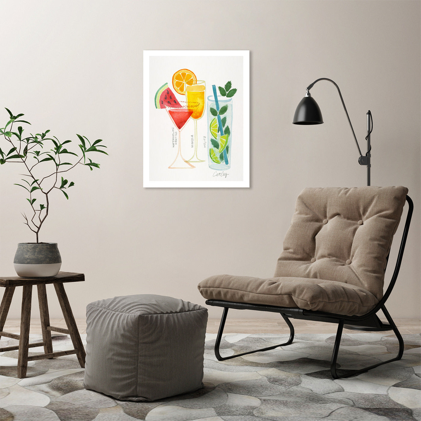Summer Cocktails by Cat Coquillette Framed Print - Americanflat