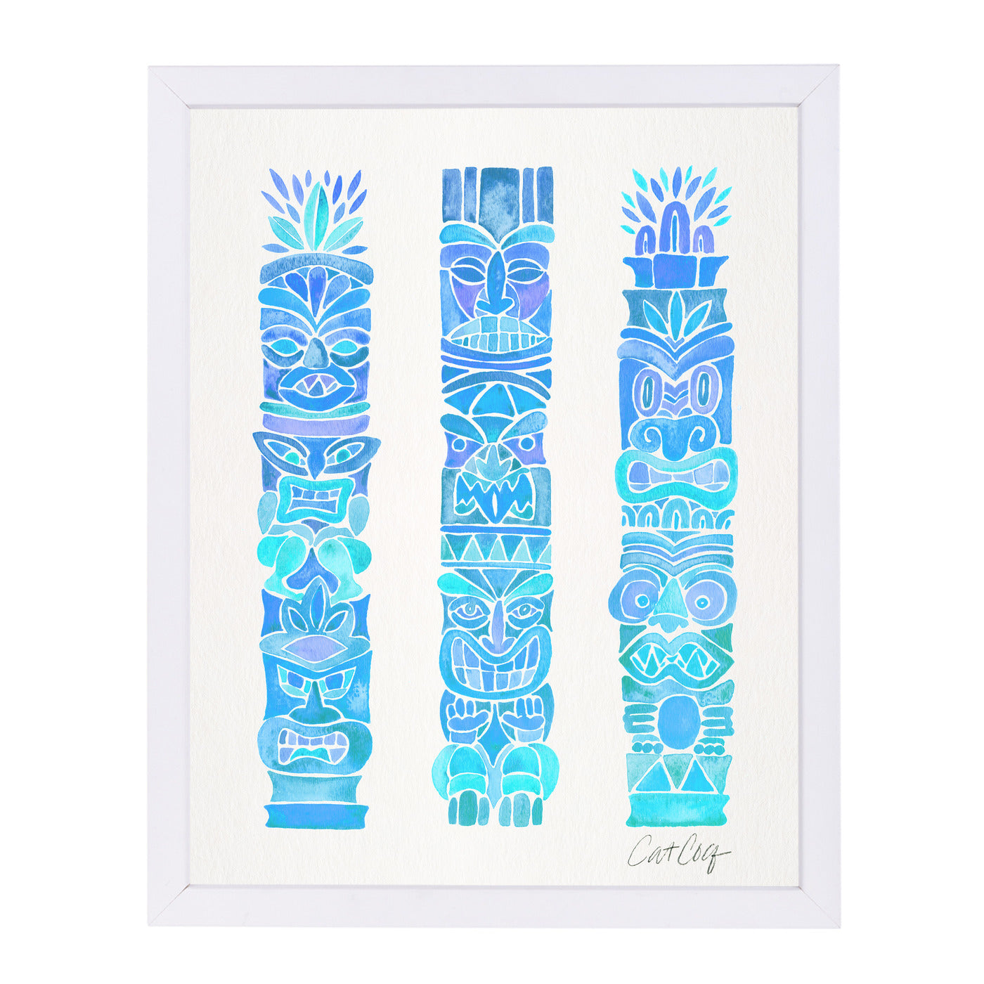 Tiki Totems by Cat Coquillette Framed Print - Americanflat