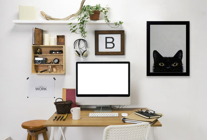 Black Cat by Michael Creese Framed Print - Americanflat