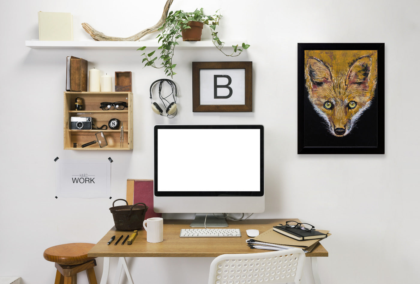Clever Fox by Michael Creese Framed Print - Americanflat