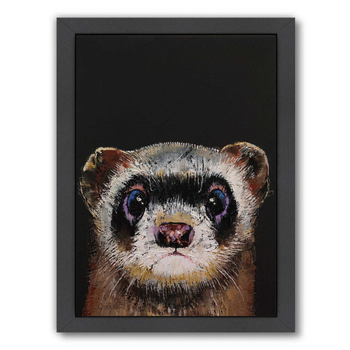 Ferret by Michael Creese Framed Print - Americanflat