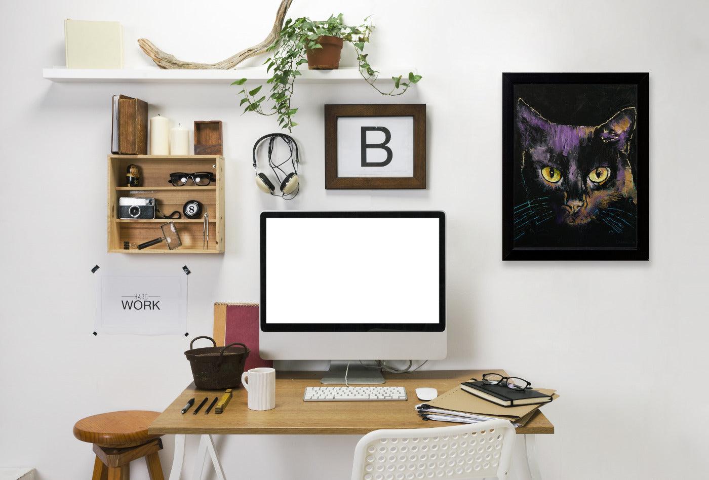Shadow Cat by Michael Creese Framed Print - Americanflat