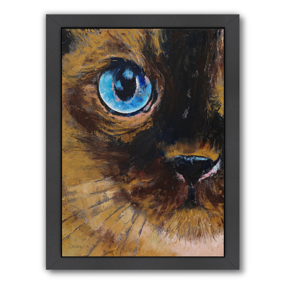Tonkinese Cat by Michael Creese Framed Print - Americanflat