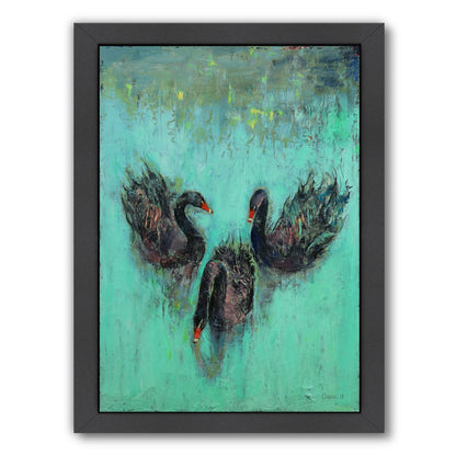 Black Swans by Michael Creese Framed Print - Americanflat