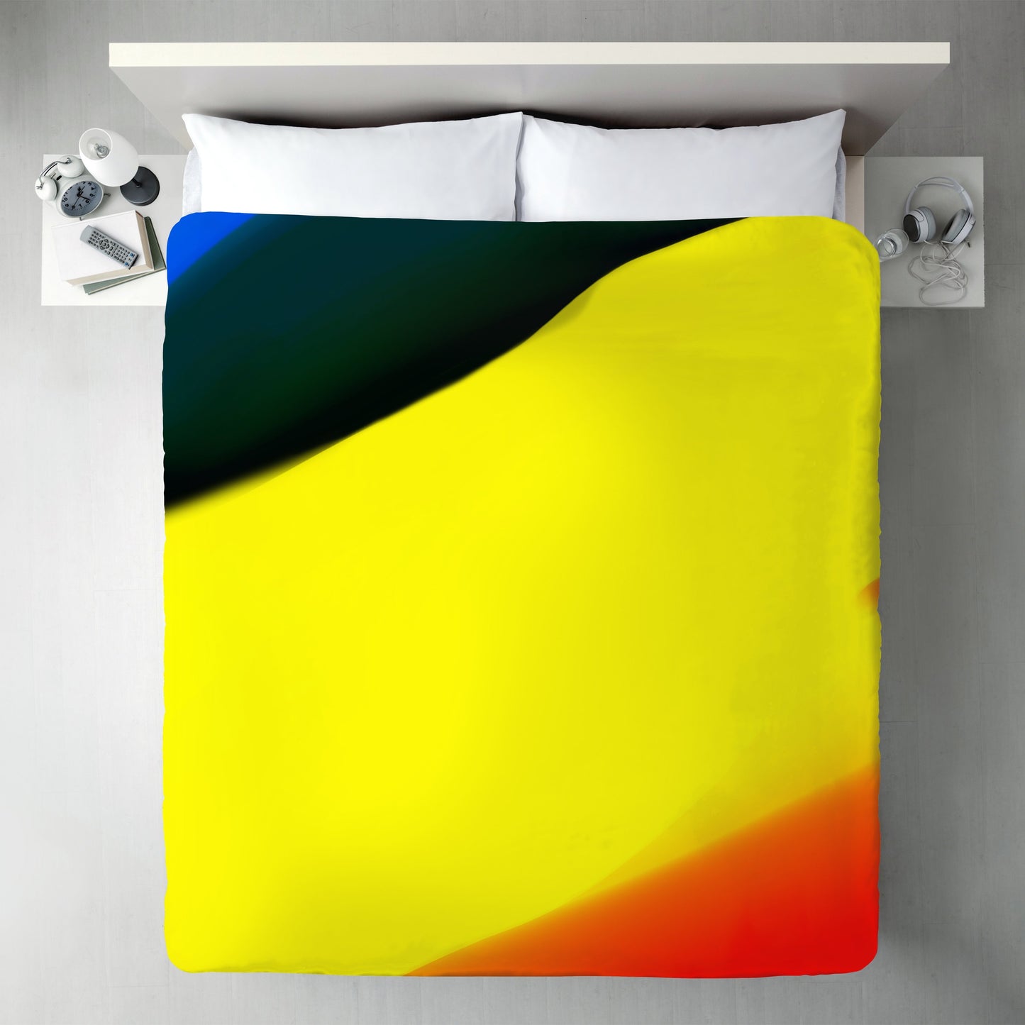 Blue Yellow And Red Abstract by Kasi Minami Duvet Cover - Americanflat