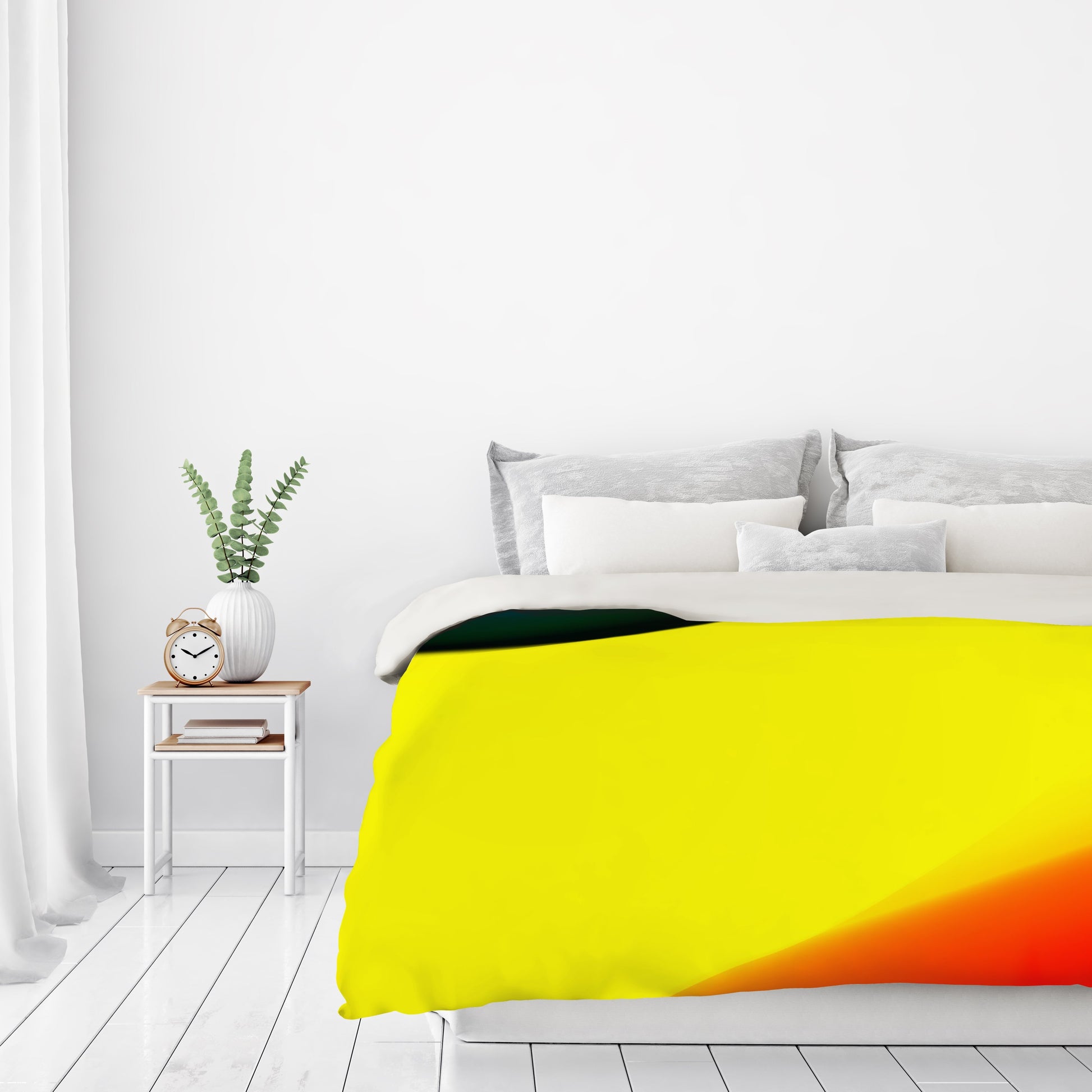 Blue Yellow And Red Abstract by Kasi Minami Duvet Cover - Americanflat