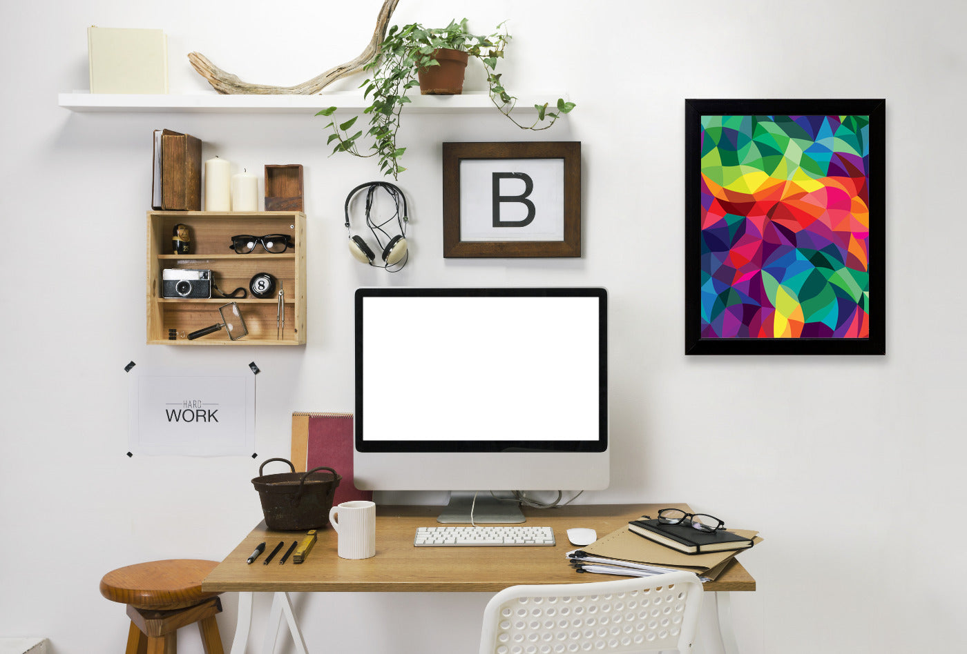 Color Shards by Joe Van Wetering Framed Print - Americanflat