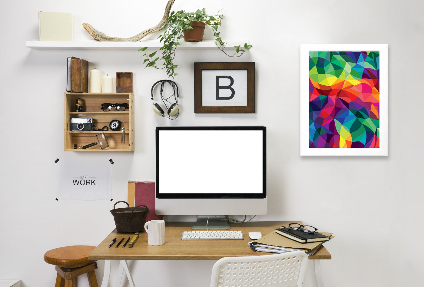Color Shards by Joe Van Wetering Framed Print - Americanflat