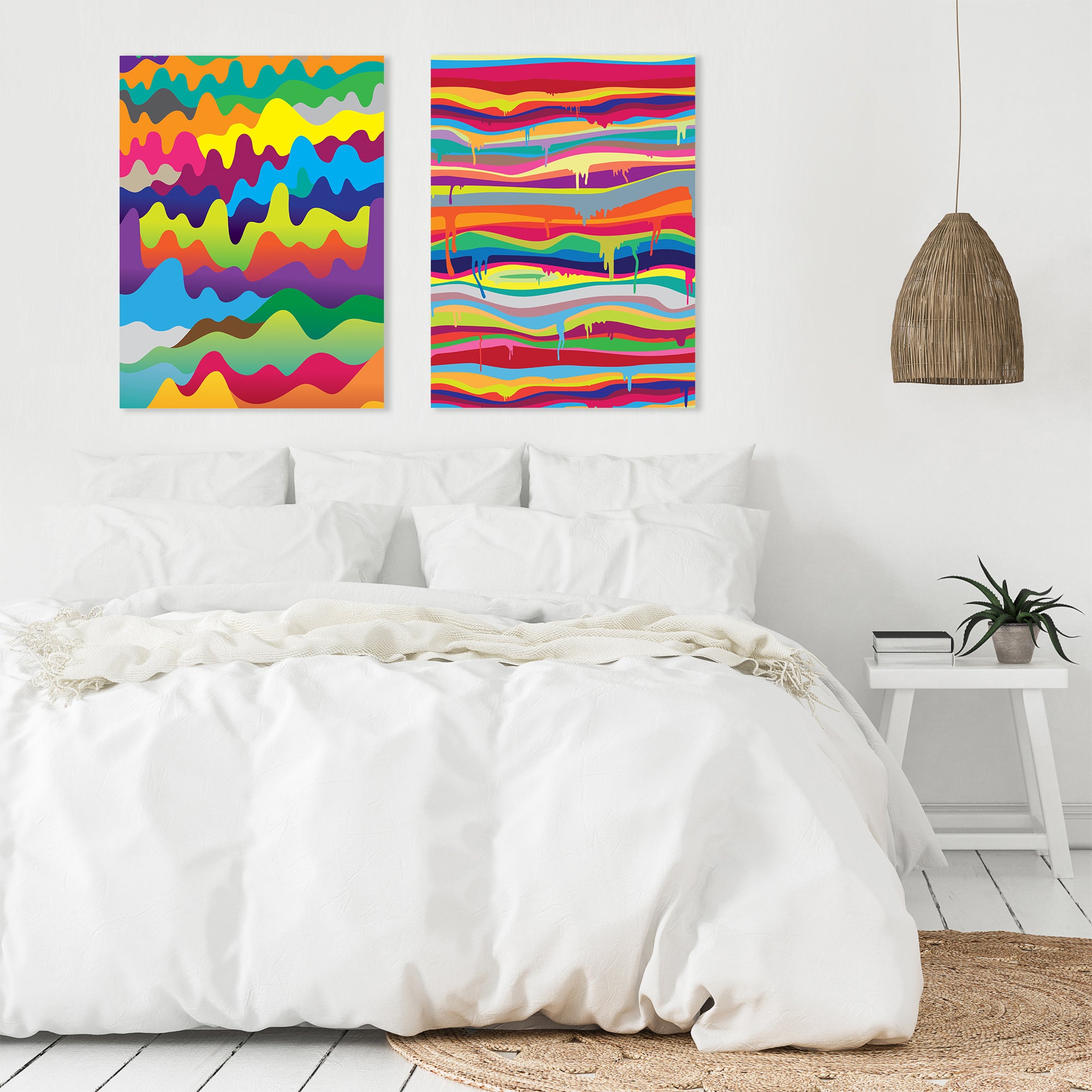 The Melting by Joe Van Wetering - 2 Piece Wrapped Canvas Set - Americanflat