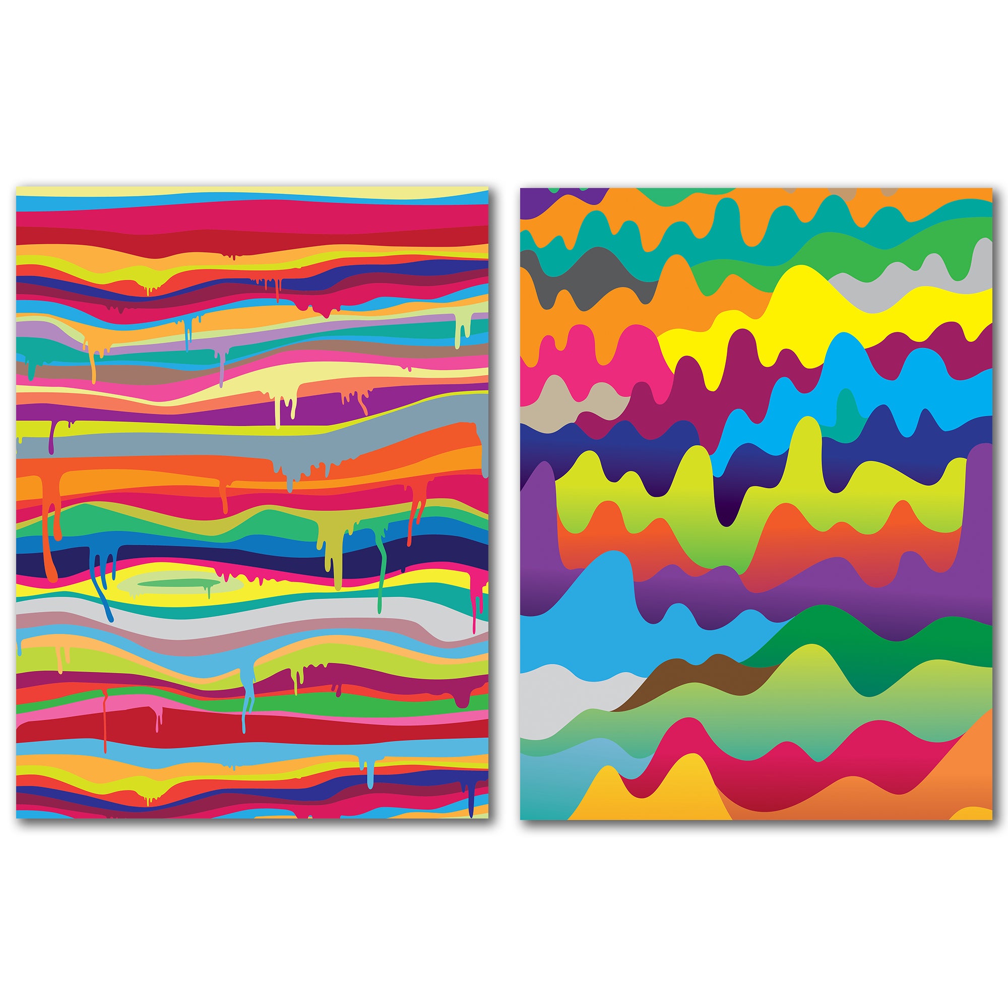 The Melting by Joe Van Wetering - 2 Piece Wrapped Canvas Set - Americanflat