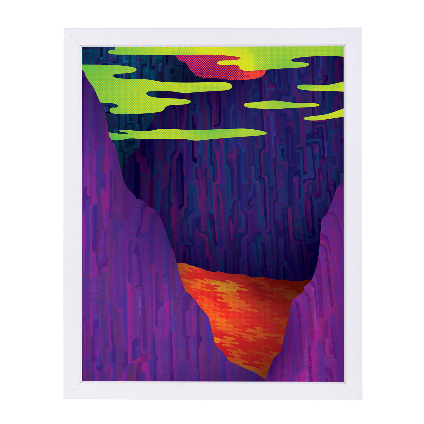 Under The Green Clouds by Joe Van Wetering Framed Print - Americanflat