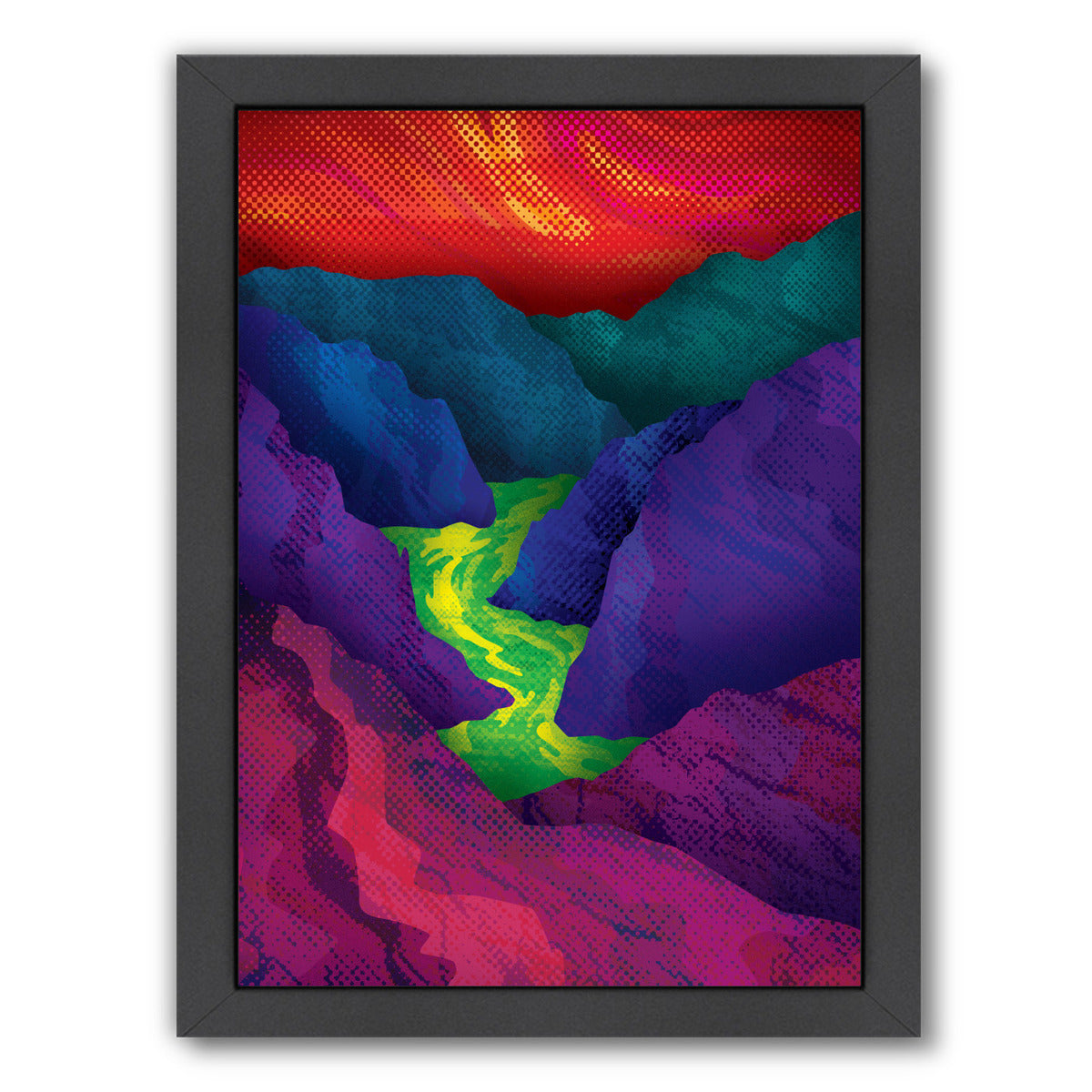 Up Stream by Joe Van Wetering Framed Print - Americanflat