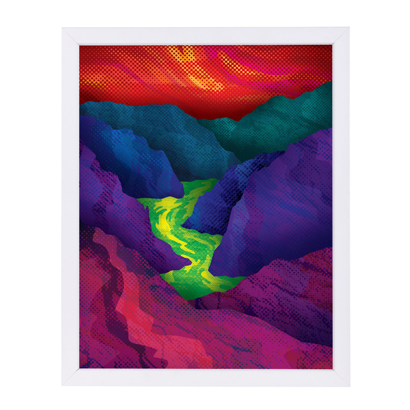 Up Stream by Joe Van Wetering Framed Print - Americanflat
