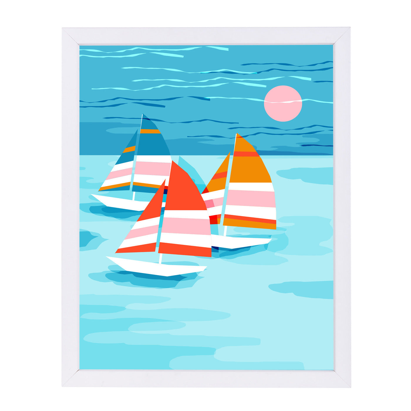 Popin by Wacka Designs White Framed Print - Americanflat