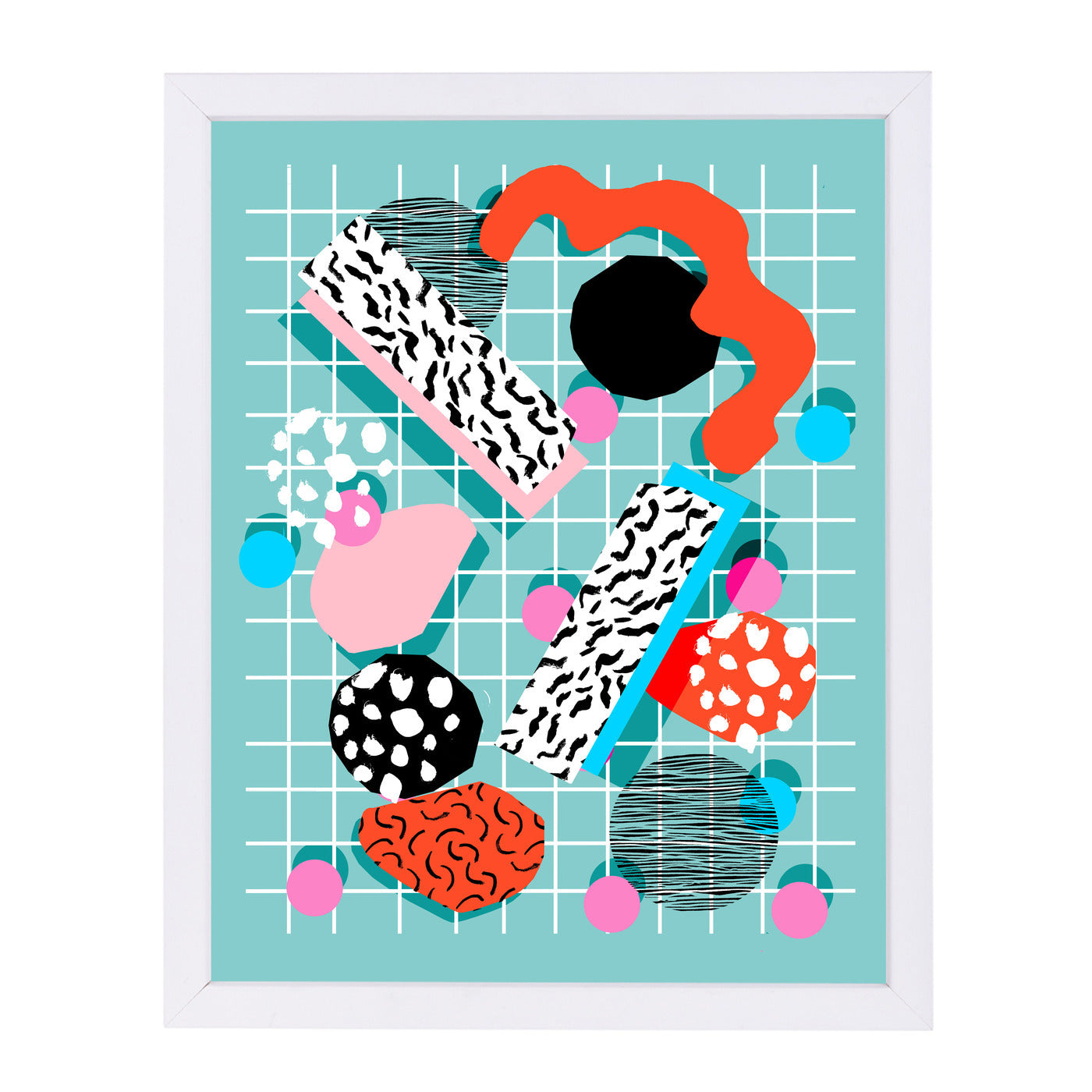 The 411 by Wacka Designs White Framed Print - Americanflat