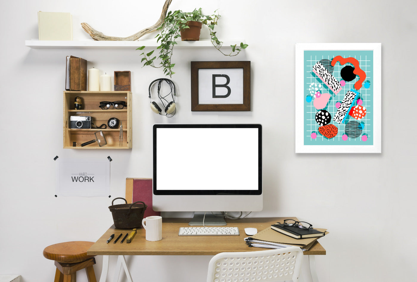 The 411 by Wacka Designs White Framed Print - Americanflat