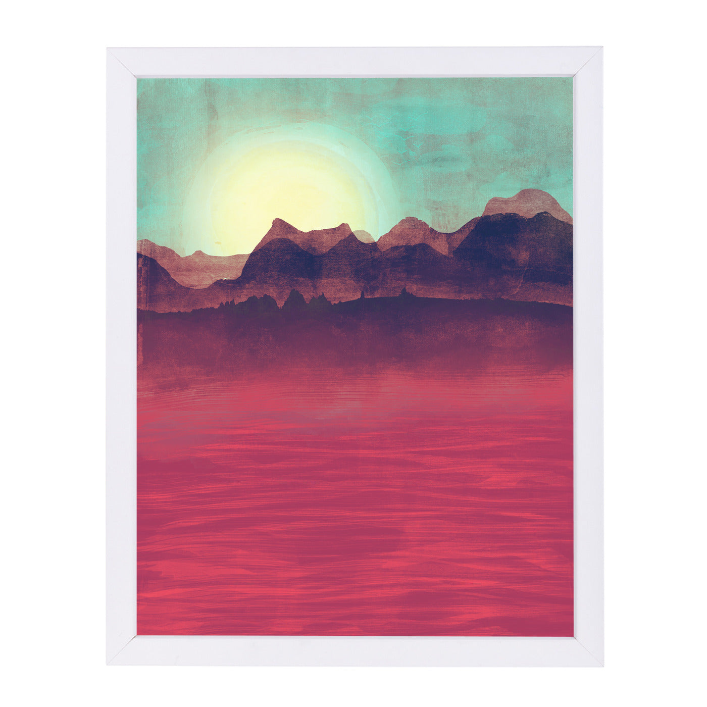 Distant Mountains by Tracie Andrews Framed Print - Americanflat