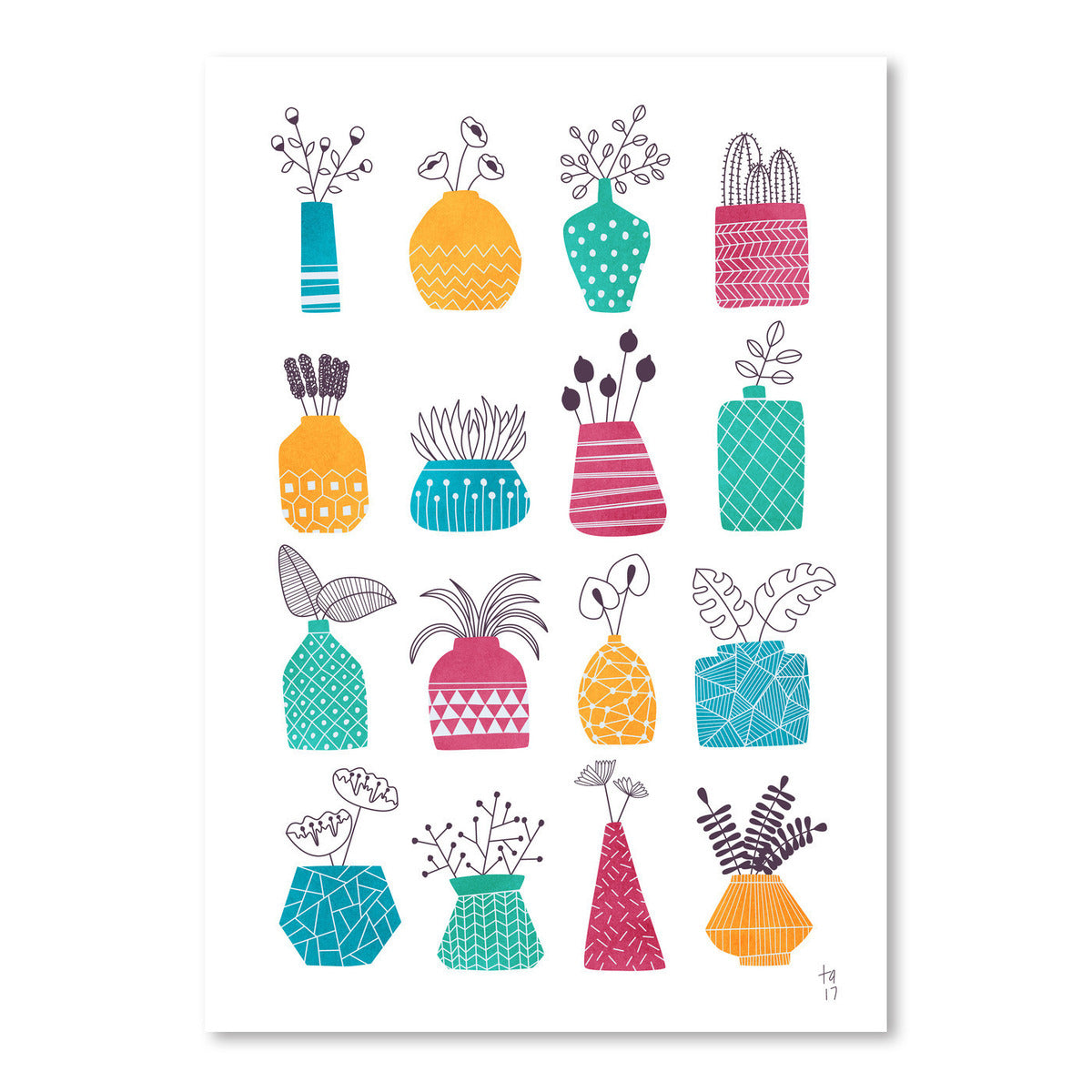 Ornamental Vases by Tracie Andrews Art Print - Art Print - Americanflat