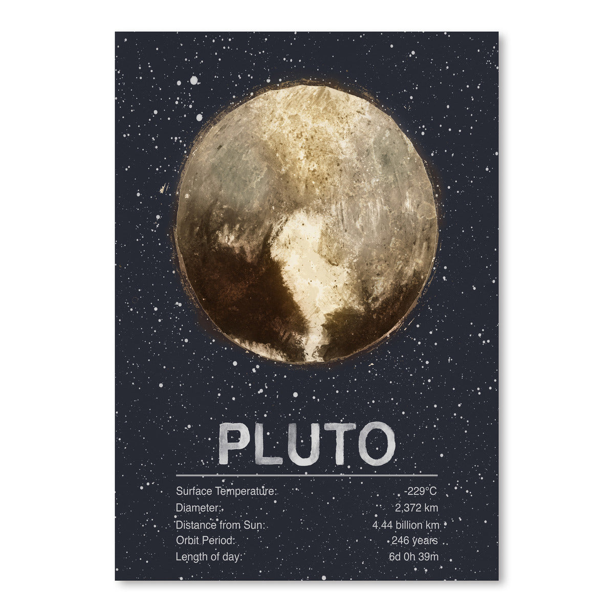 Pluto by Tracie Andrews Art Print - Art Print - Americanflat