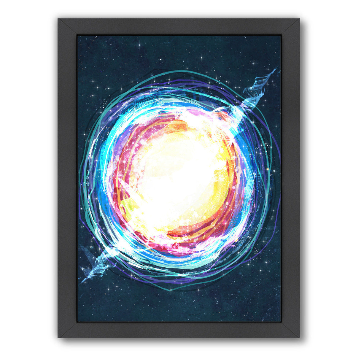 Supernova by Tracie Andrews Black Framed Print - Americanflat