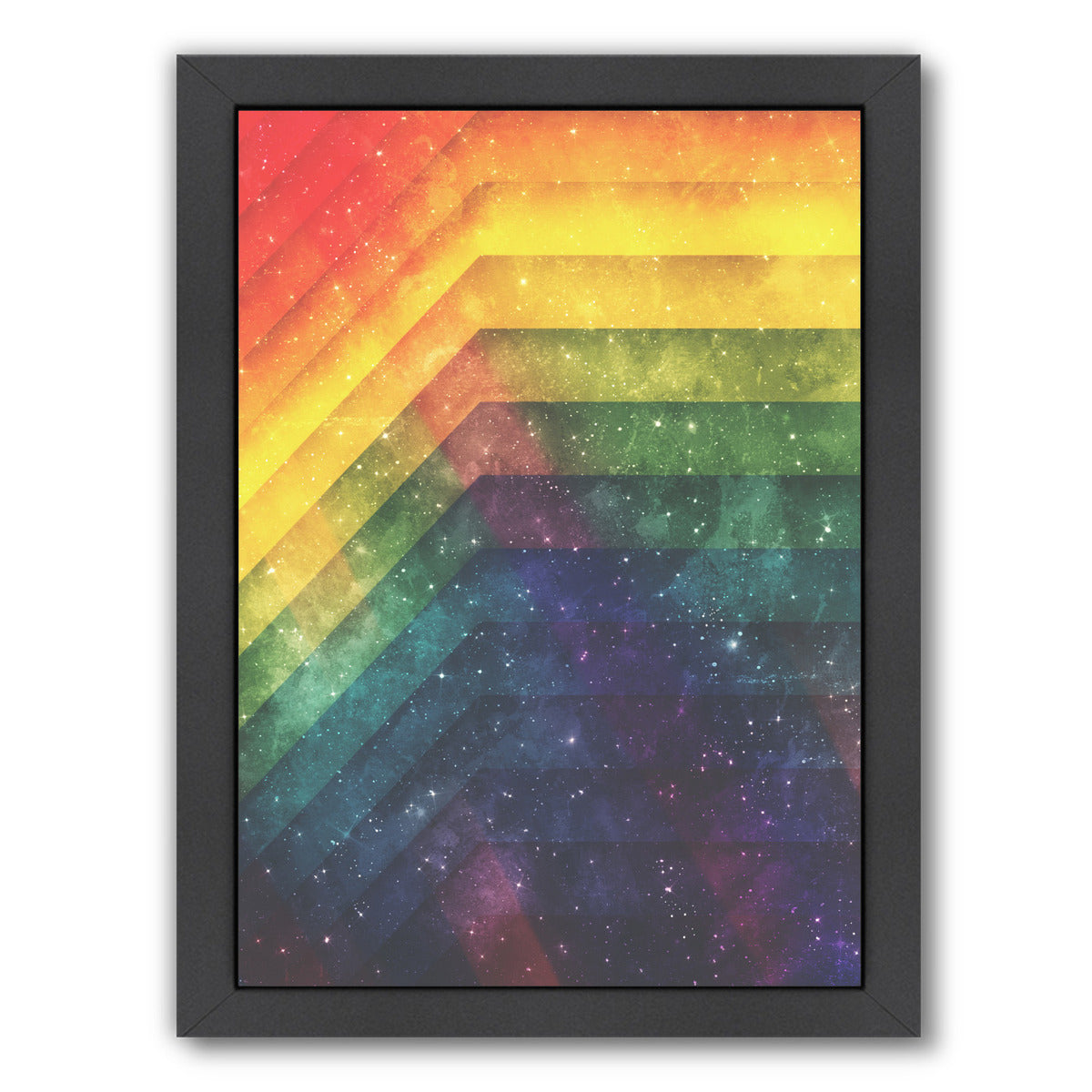 Time And Space by Tracie Andrews Black Framed Print - Americanflat