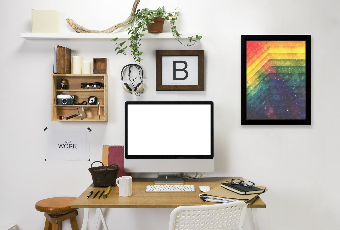 Time And Space by Tracie Andrews Black Framed Print - Americanflat