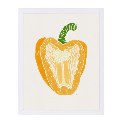 Yellow Pepper by Tracie Andrews Framed Print - Americanflat