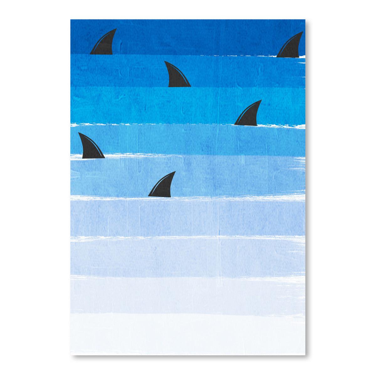 Sharks by Charlotte Winter Art Print - Art Print - Americanflat