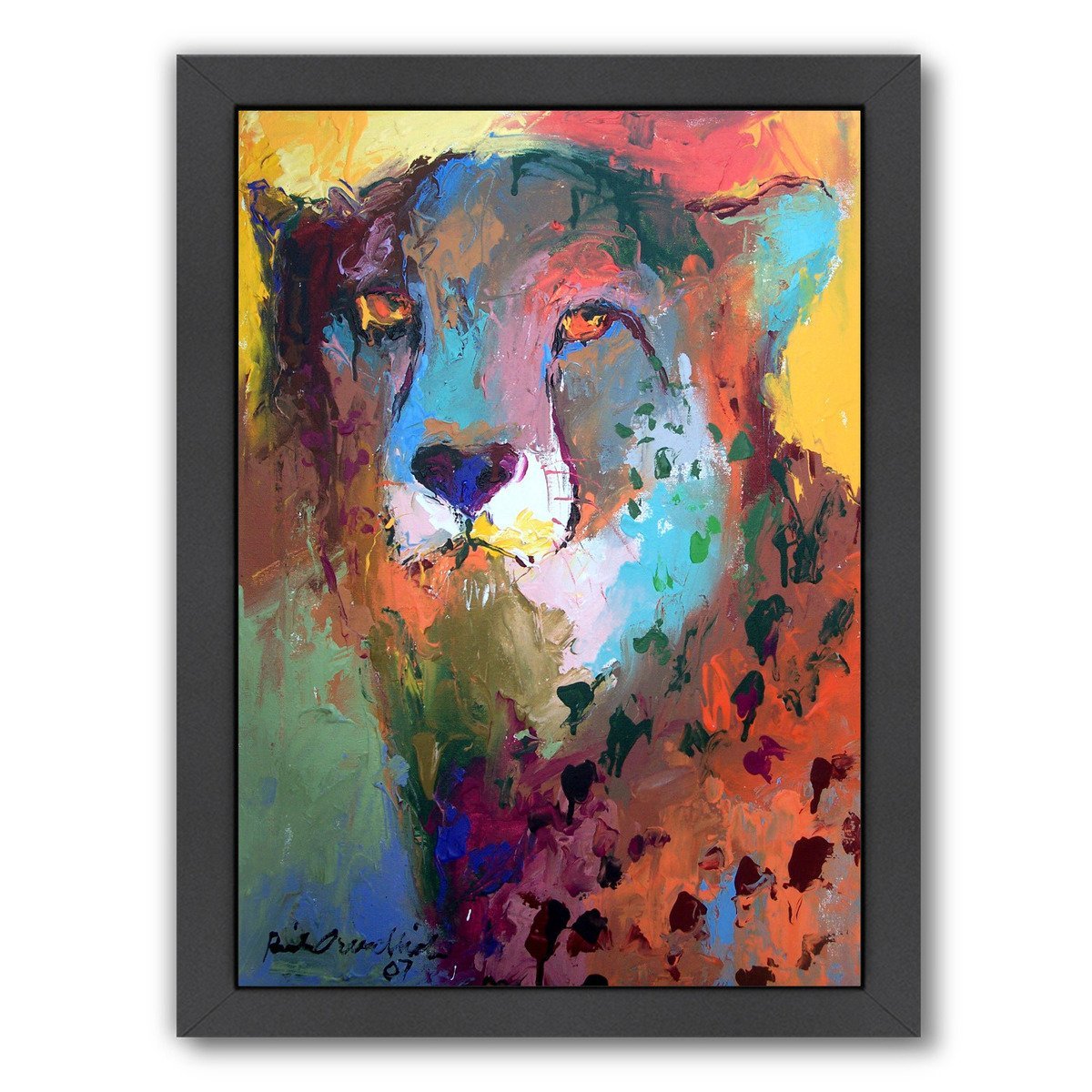 Cheetah by Richard Wallich Framed Print - Americanflat