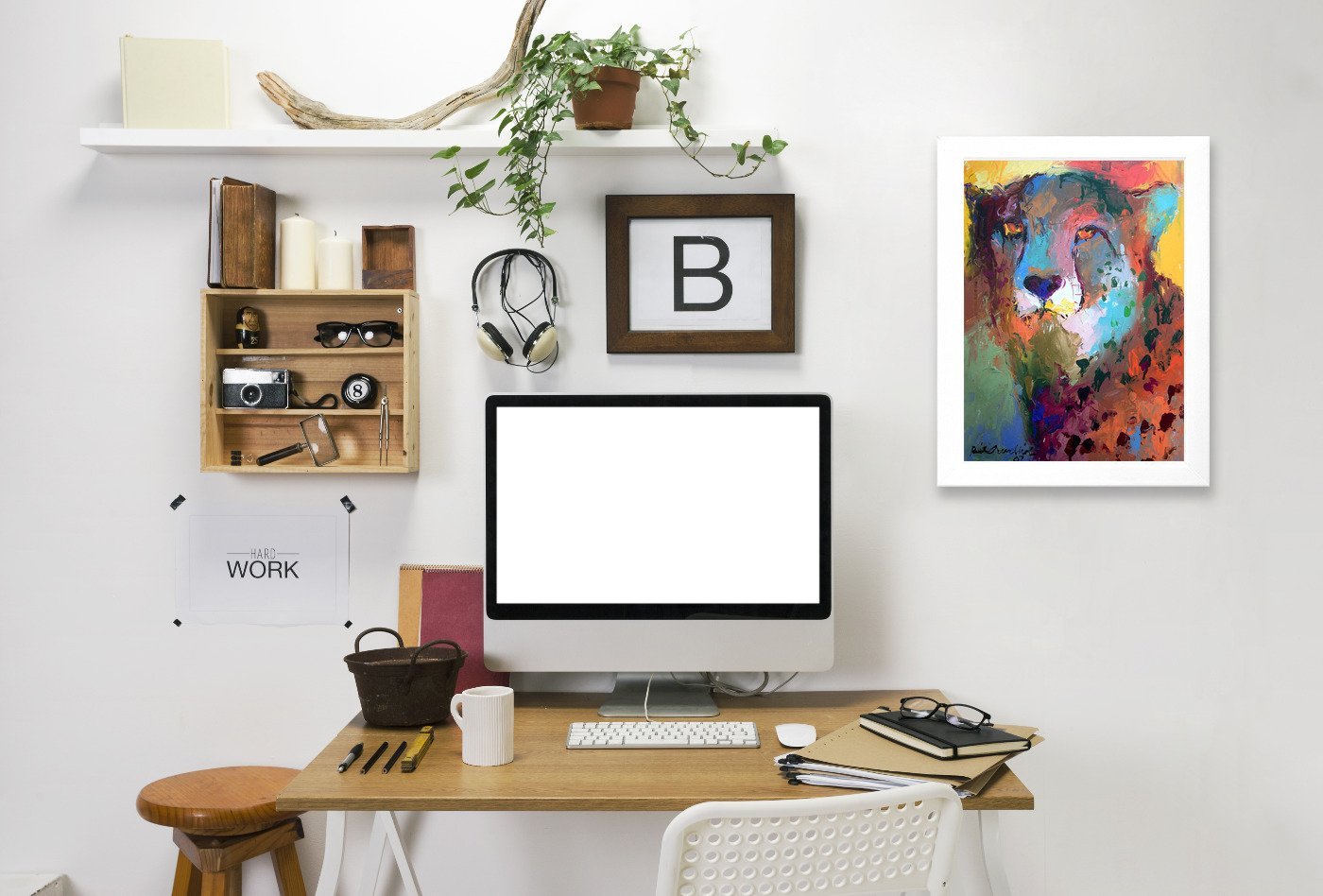 Cheetah by Richard Wallich Framed Print - Americanflat