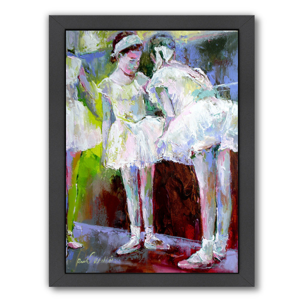 Dancers by Richard Wallich Framed Print - Americanflat