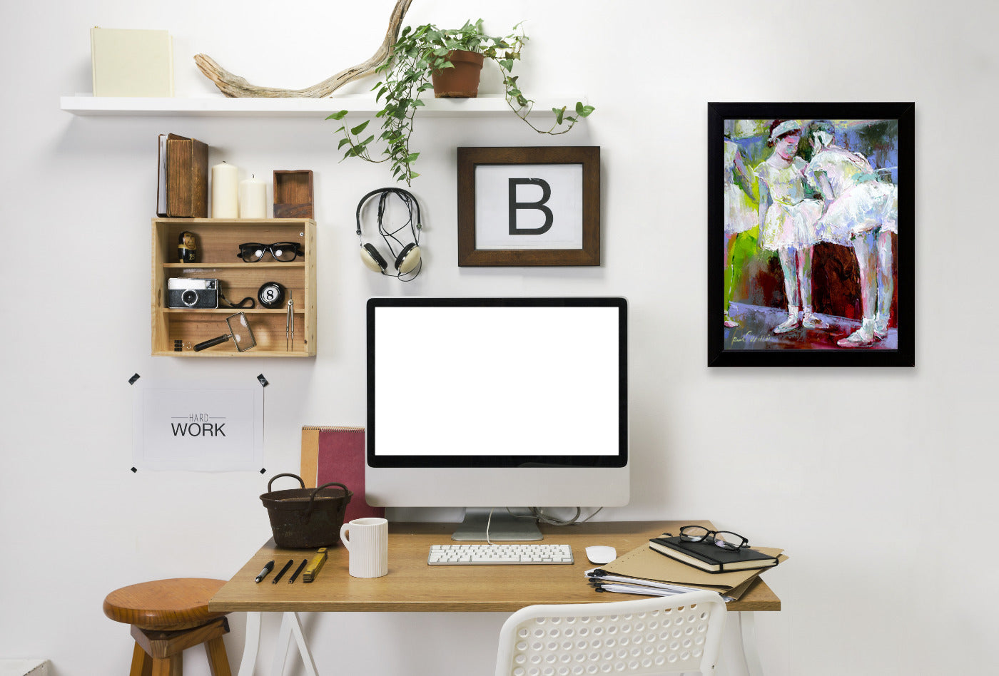 Dancers by Richard Wallich Framed Print - Americanflat