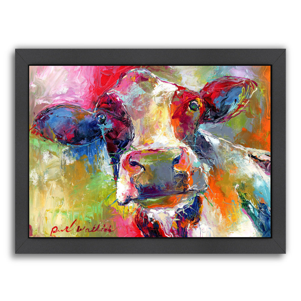 Cow 1 by Richard Wallich Framed Print - Americanflat