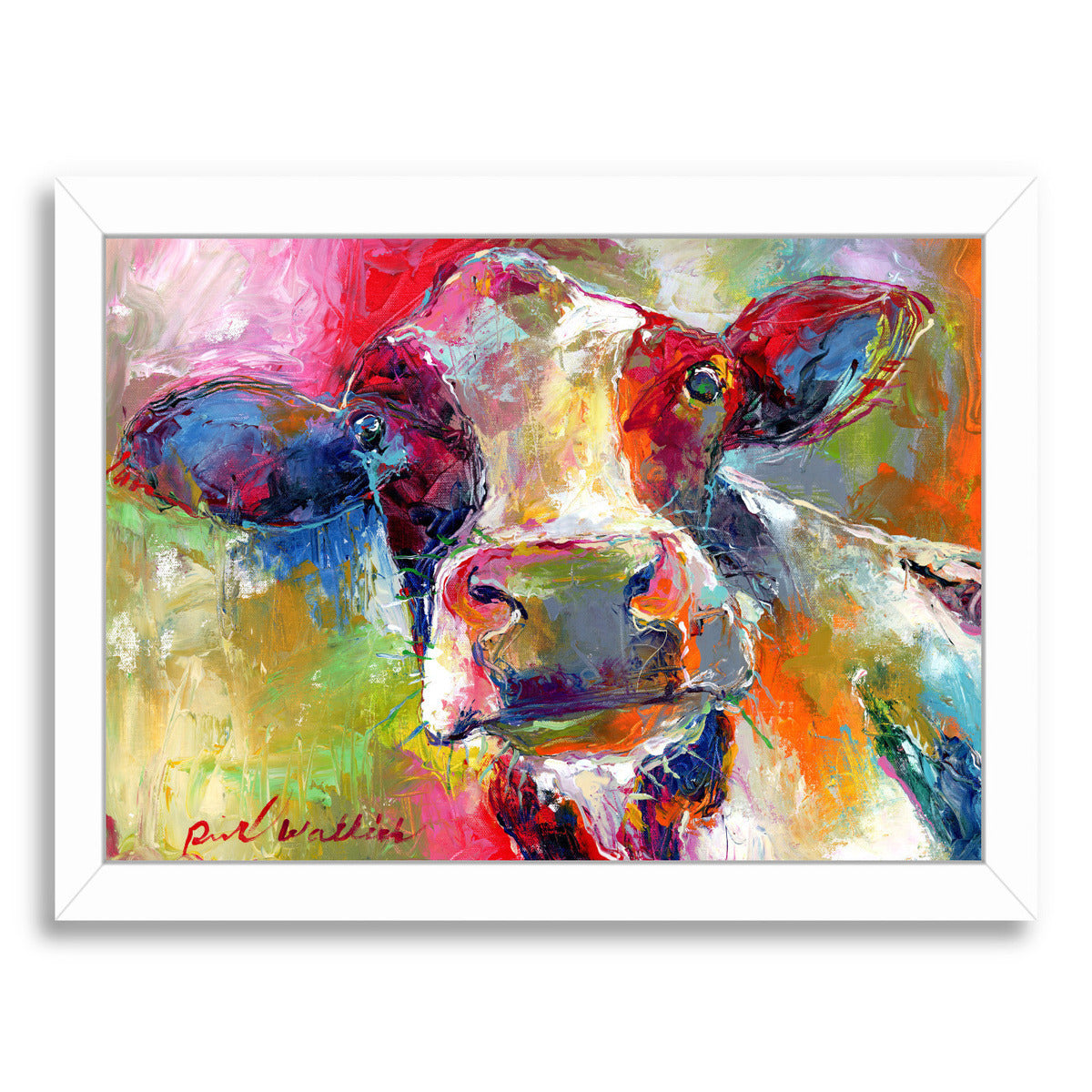 Cow 1 by Richard Wallich Framed Print - Americanflat