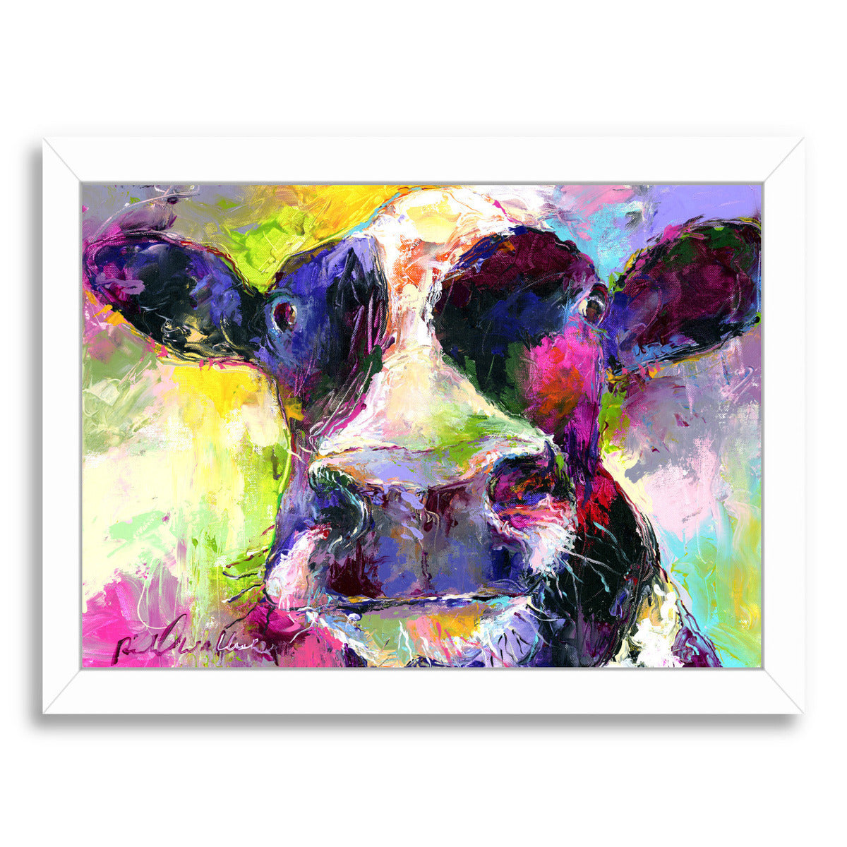 Cow by Richard Wallich Framed Print - Americanflat
