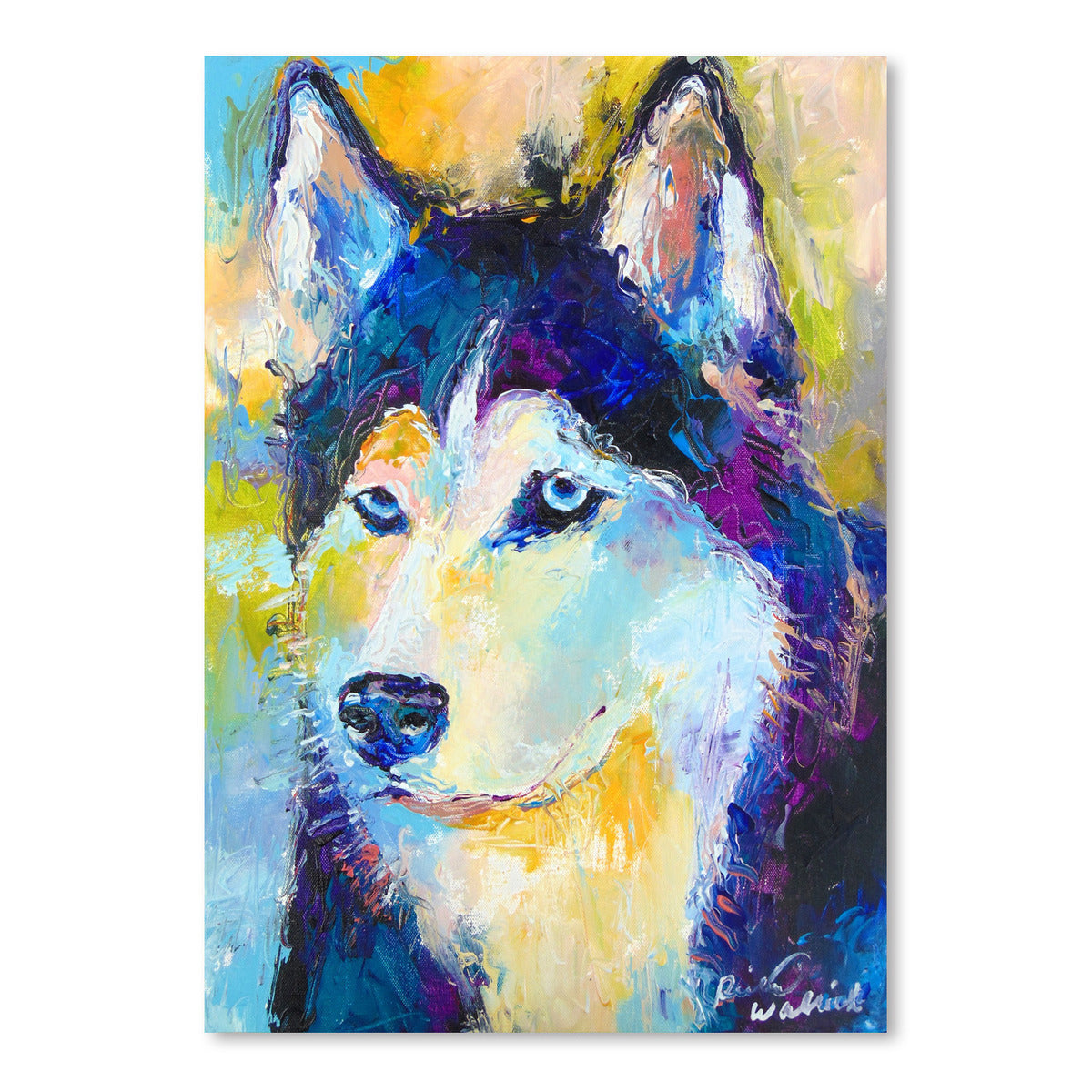 Husky by Richard Wallich Art Print - Art Print - Americanflat