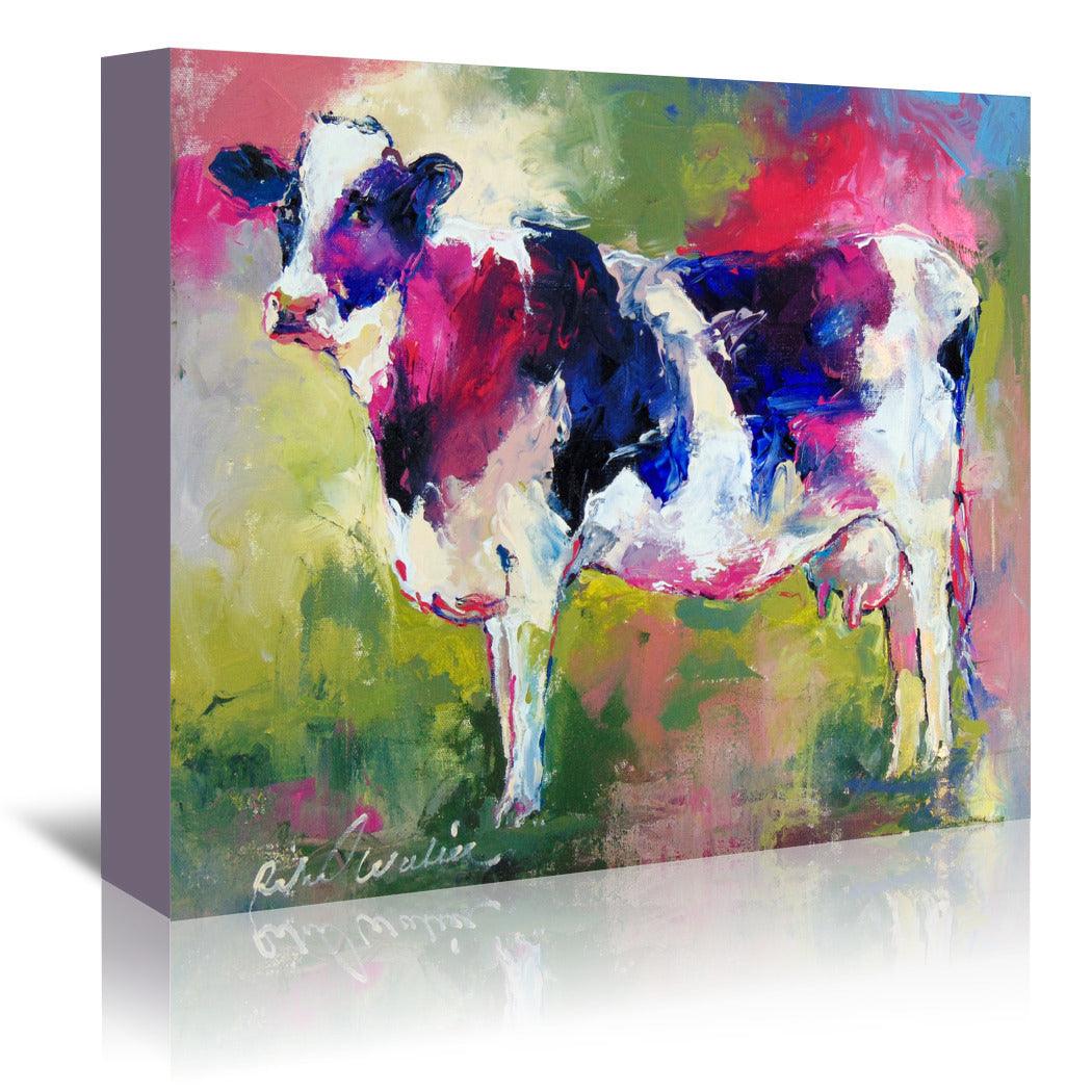 Standing Cow by Richard Wallich Wrapped Canvas - Wrapped Canvas - Americanflat
