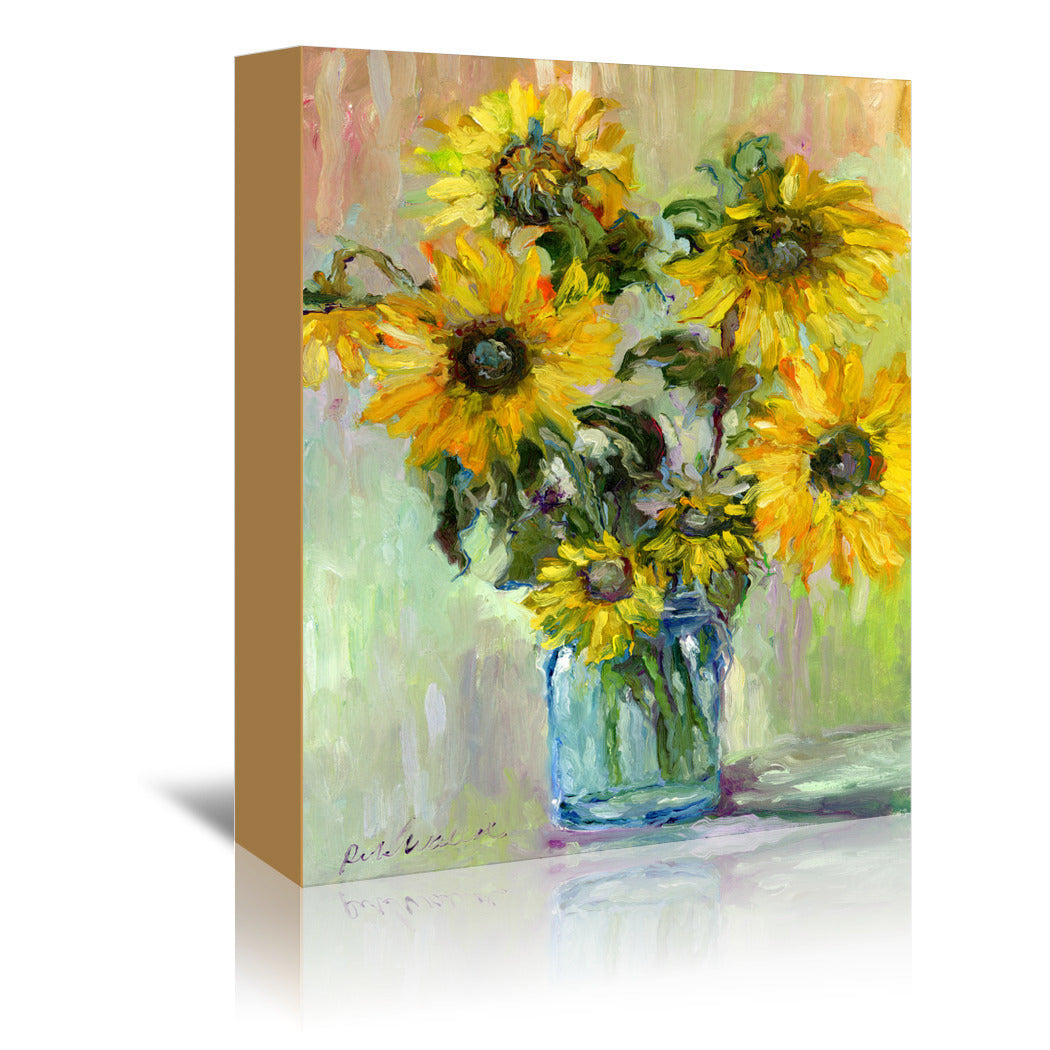 Sunflowers by Richard Wallich Wrapped Canvas - Wrapped Canvas - Americanflat