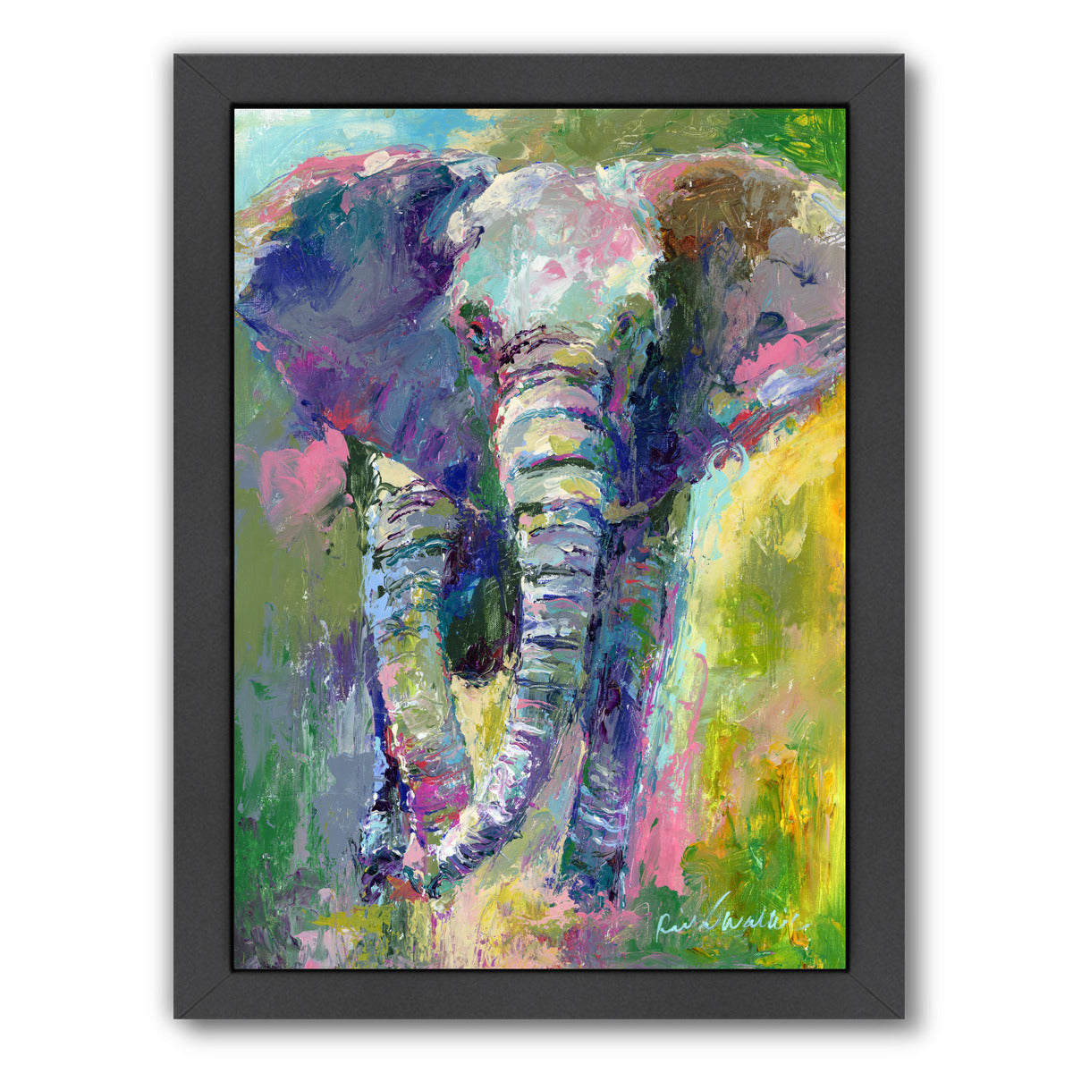Elephant1 by Richard Wallich Framed Print - Americanflat