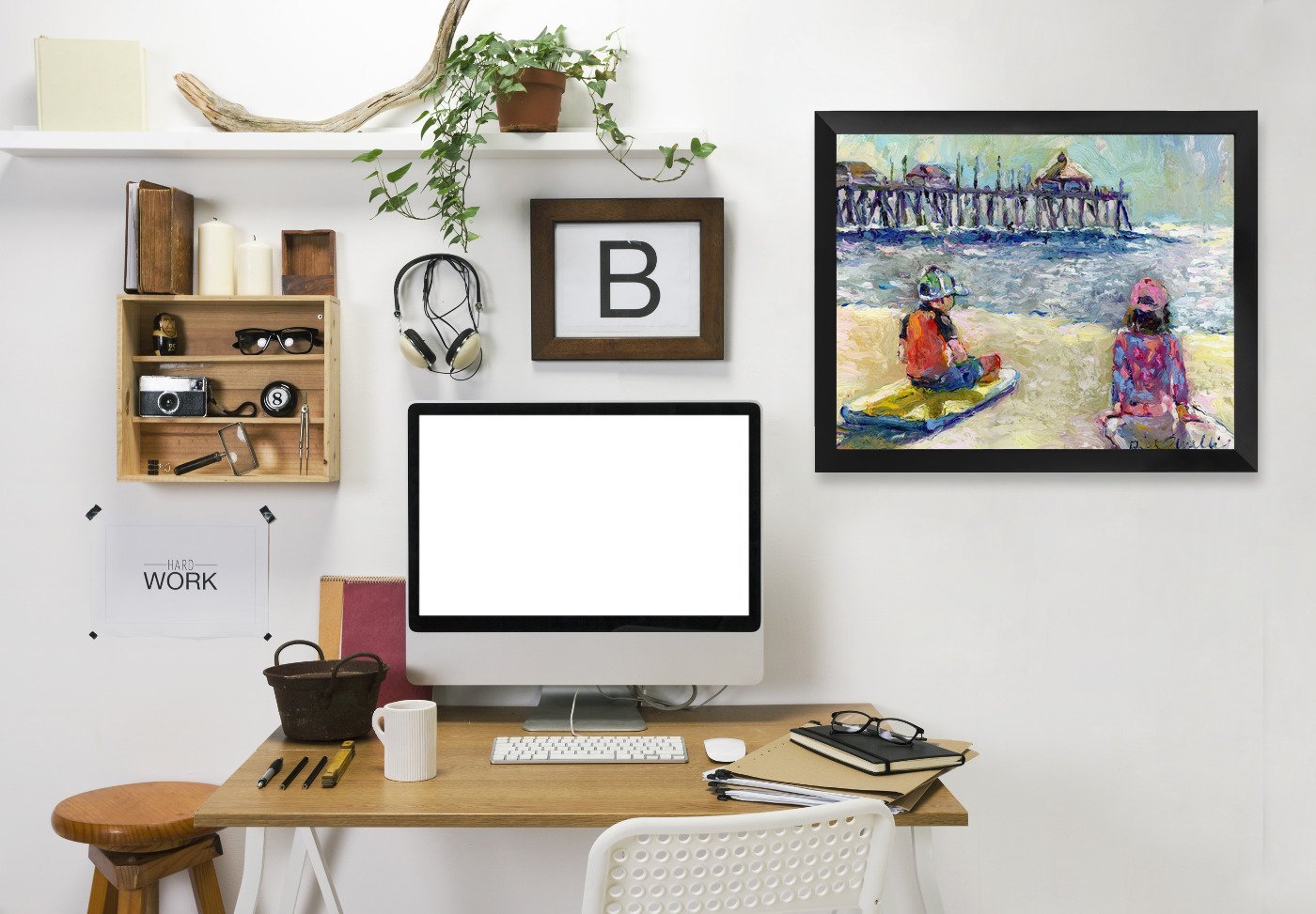 Bailey and Logan by Richard Wallich Framed Print - Americanflat