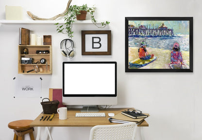 Bailey and Logan by Richard Wallich Framed Print - Americanflat