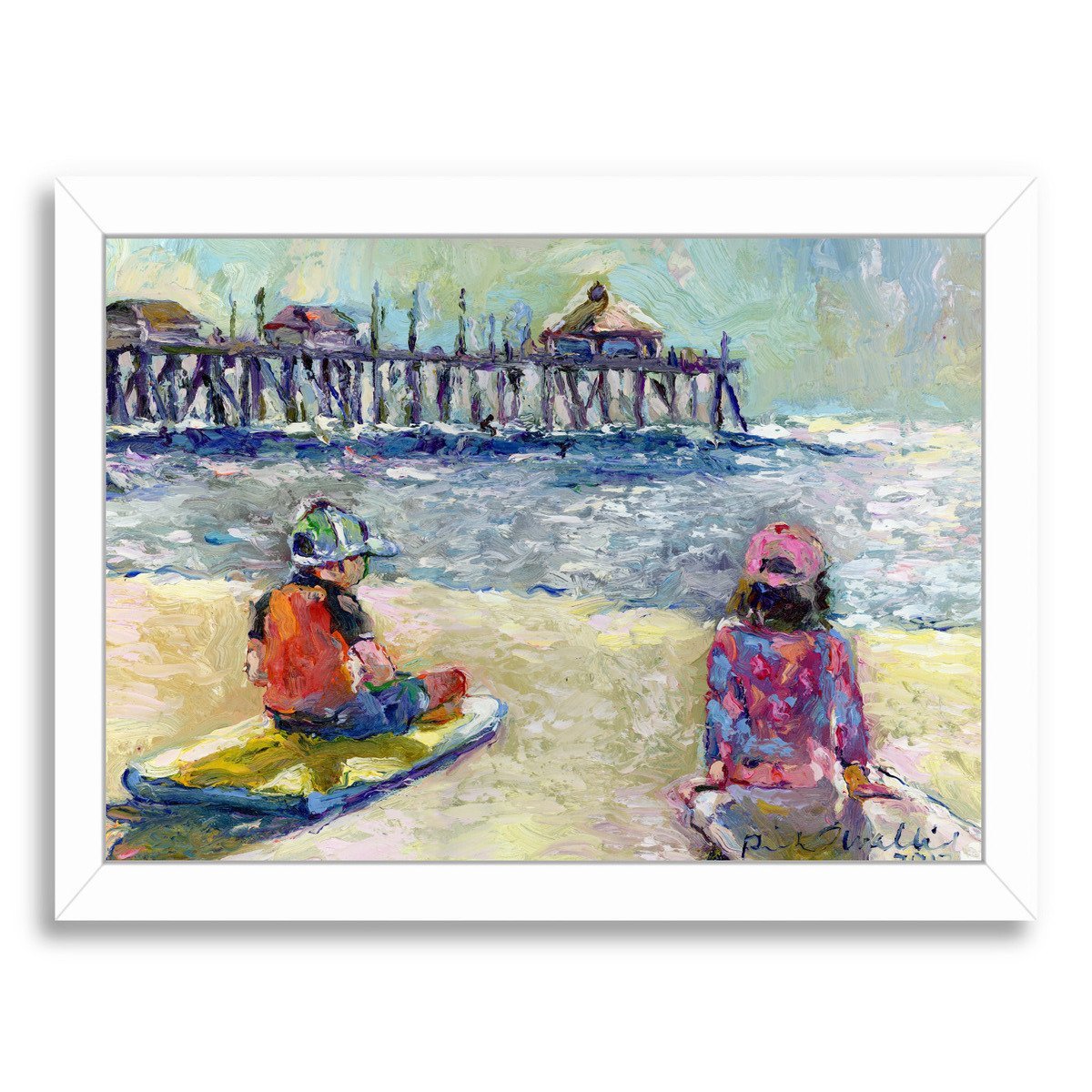 Bailey and Logan by Richard Wallich Framed Print - Americanflat