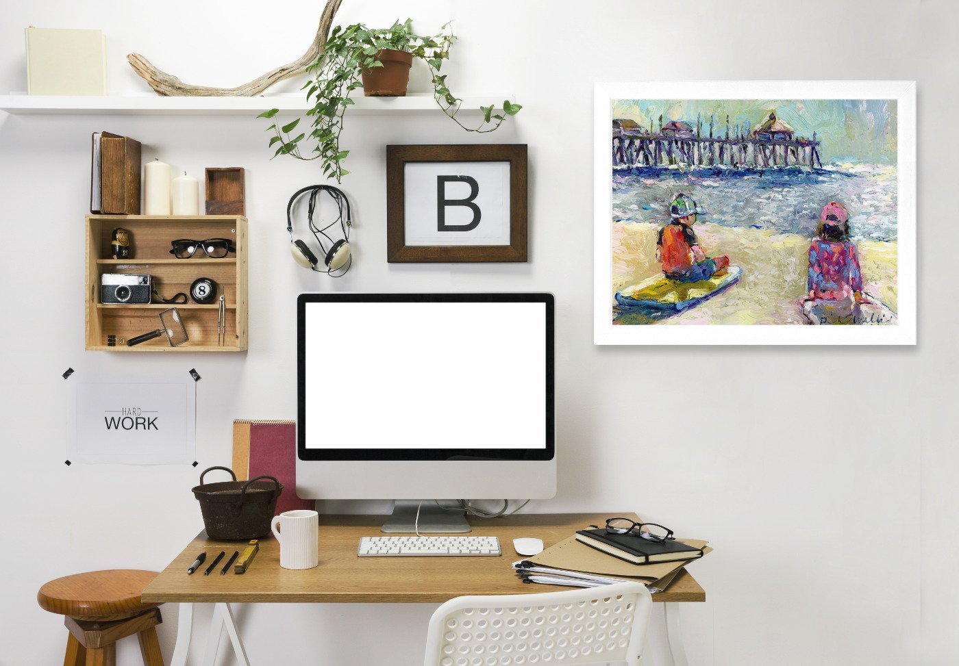 Bailey and Logan by Richard Wallich Framed Print - Americanflat