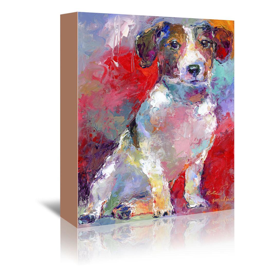 Russell Terrier by Richard Wallich Wrapped Canvas - Wrapped Canvas - Americanflat