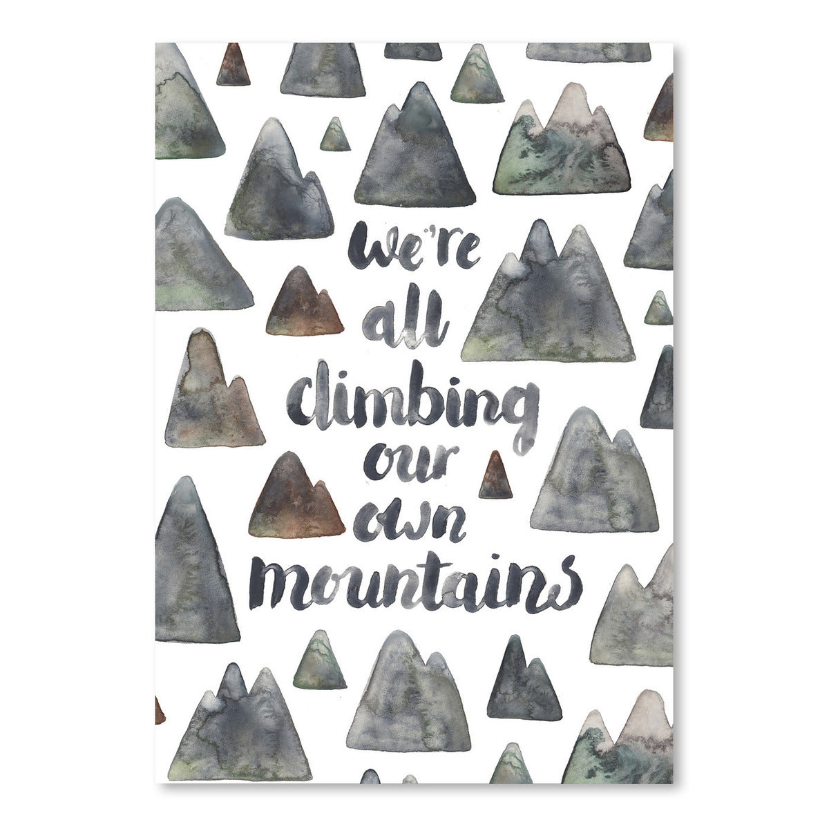 Climbing Our Own Mountains by Elena O'Neill Art Print - Art Print - Americanflat
