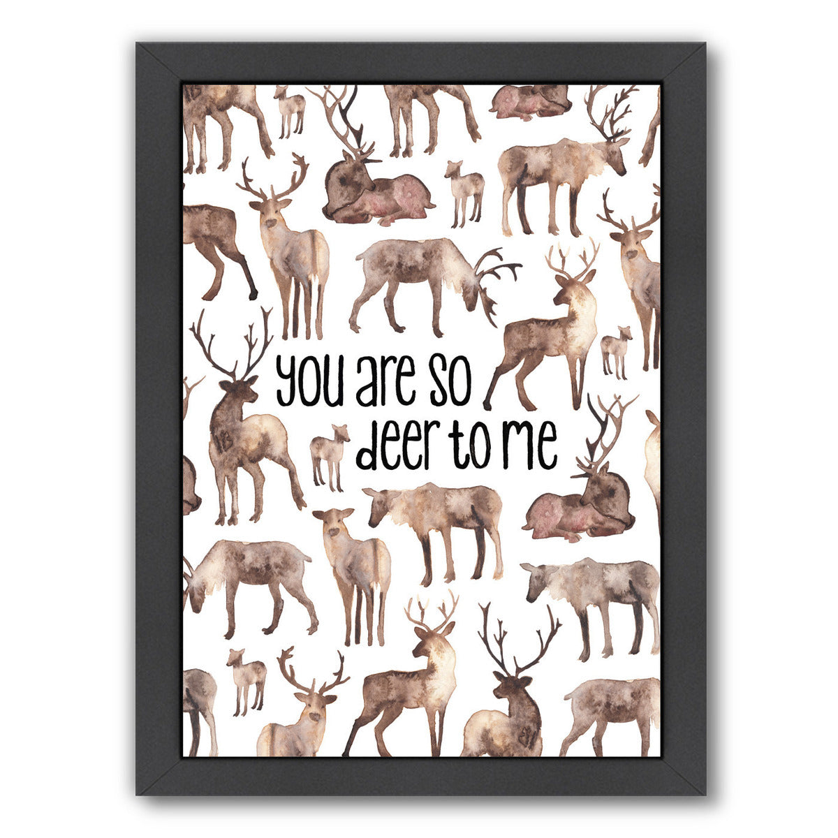 You Are So Deer To Me by Elena O'Neill Framed Print - Americanflat
