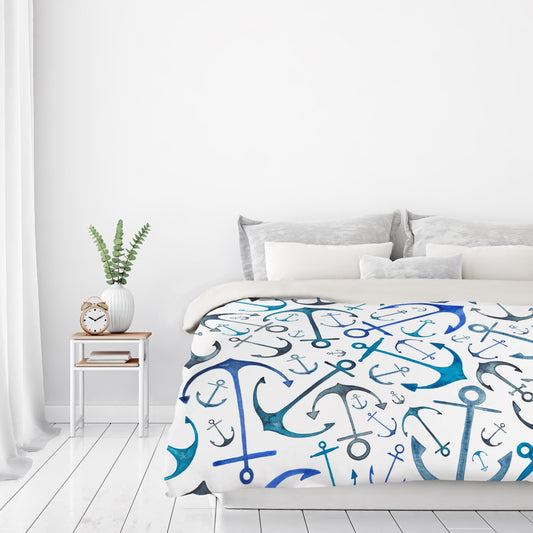 Anchors by Elena O'Neill Duvet Cover - Americanflat