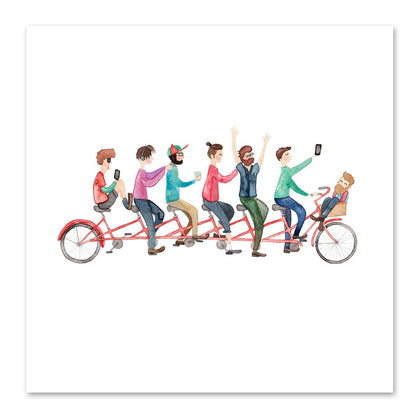Bike Ride by Elena O'Neill Art Print - Art Print - Americanflat