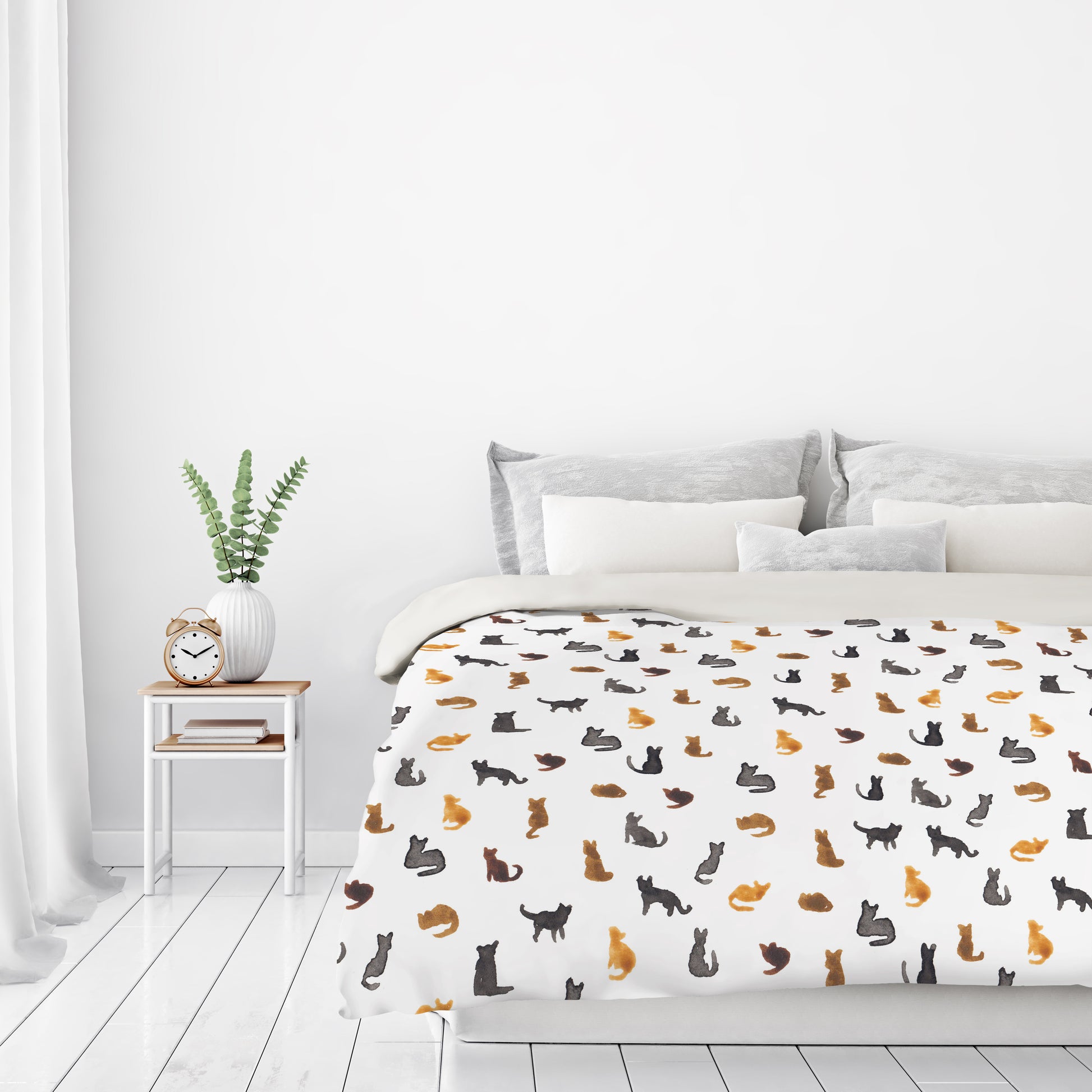 Little Cats by Elena O'Neill Duvet Cover - Americanflat